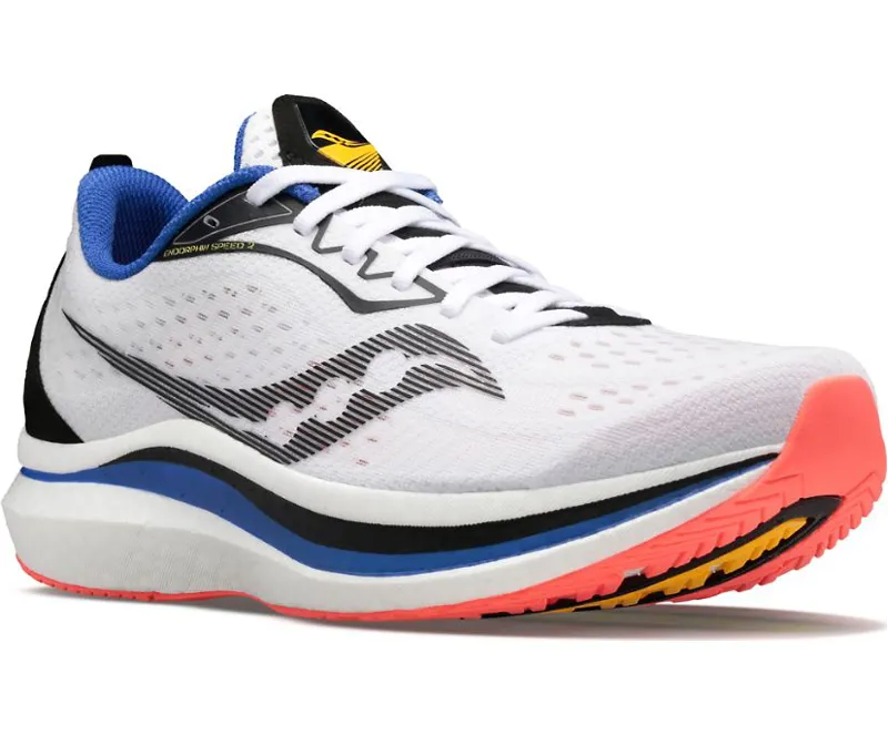 Saucony Men's Endorphin Speed 2 White/Black-2